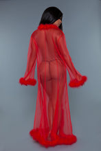 Cargar imagen en el visor de la galería, Marabou Red Robe
