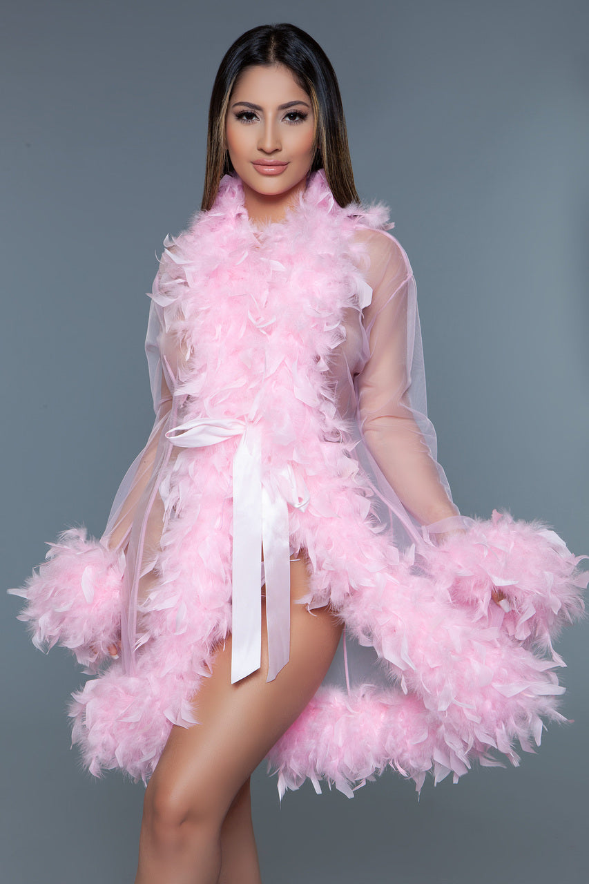 Valentine Light Pink Lux Robe - Diamond Delicates®™