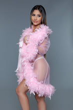 Load image into Gallery viewer, Valentine Light Pink Lux Robe - Diamond Delicates®™
