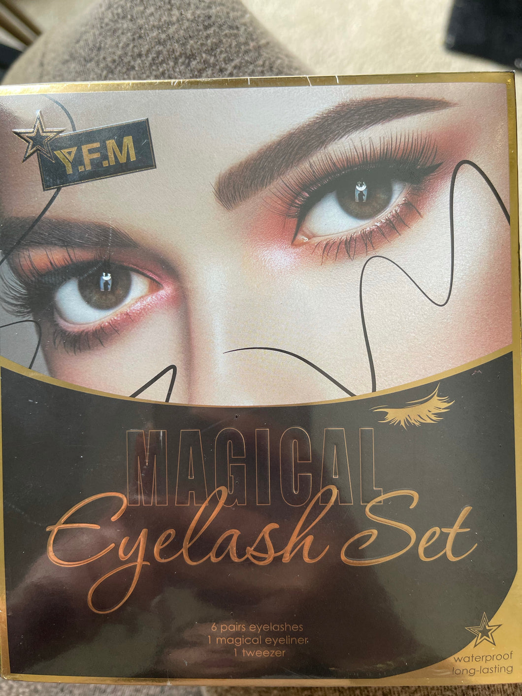 Magical Magnetic 6 pairs Lash, Tweezer, Eyeliner Set - Diamond Delicates®™