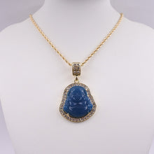 Load image into Gallery viewer, Buddha Diamond Pendant Rope Necklace - Diamond Delicates®™
