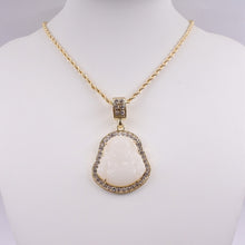 Cargar imagen en el visor de la galería, Buddha Diamond Pendant Rope Necklace - Diamond Delicates®™
