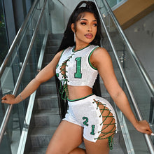 Cargar imagen en el visor de la galería, Basketball Wife 2 Piece Set - Diamond Delicates®™
